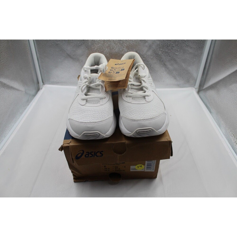 ASICS GEL-Contend 9 GS Running Shoes White Glacier Grey Youth 6 Fits Women’s 7.5